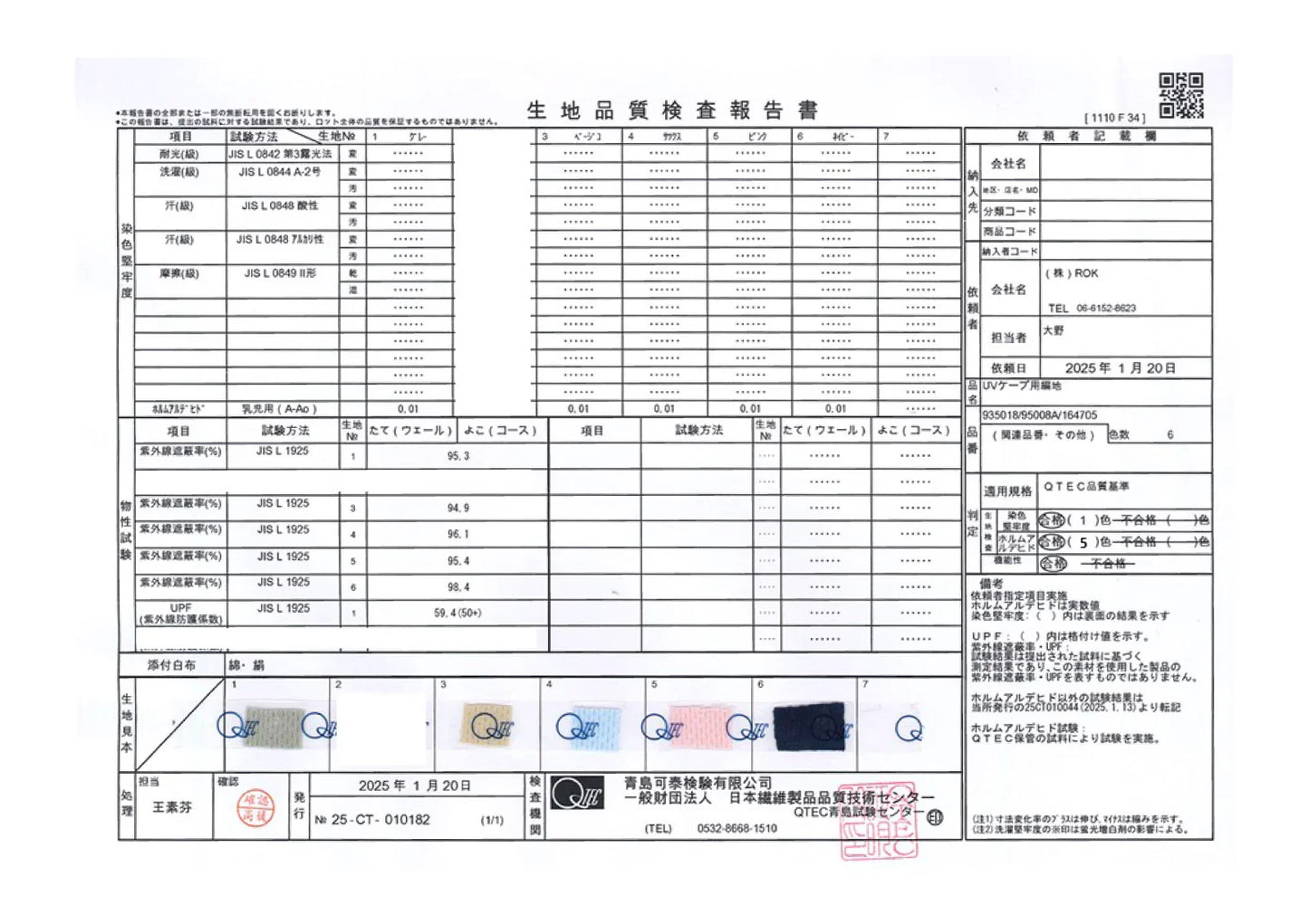 測試證實, 採用吸水快乾防UV材質之高品質日本製斗篷。