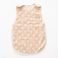 [現貨] 日本製 POMPKINS 啡色100%有機棉嬰兒防踢睡袋 - BB Dressup