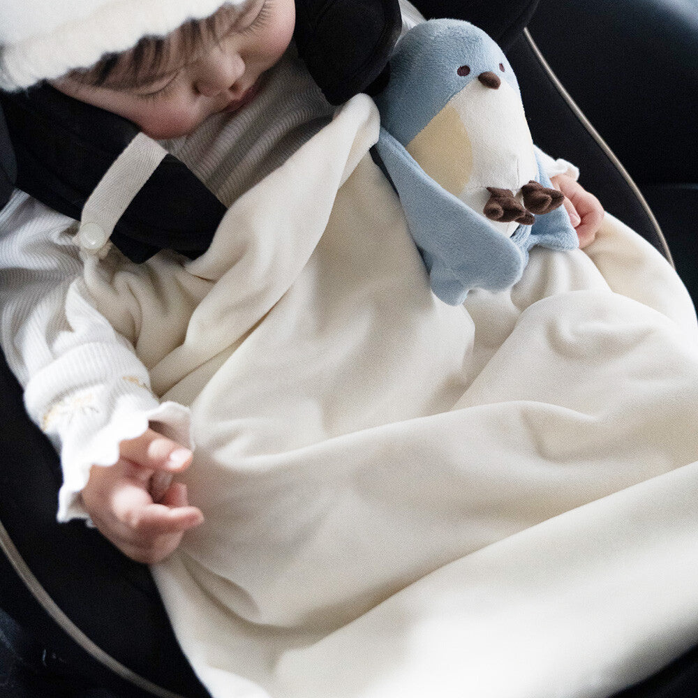 [現貨] 日本直送 Amanoppo 嬰兒幸福青鳥安撫玩偶毛毯禮盒 (Nuiket) - BB Dressup