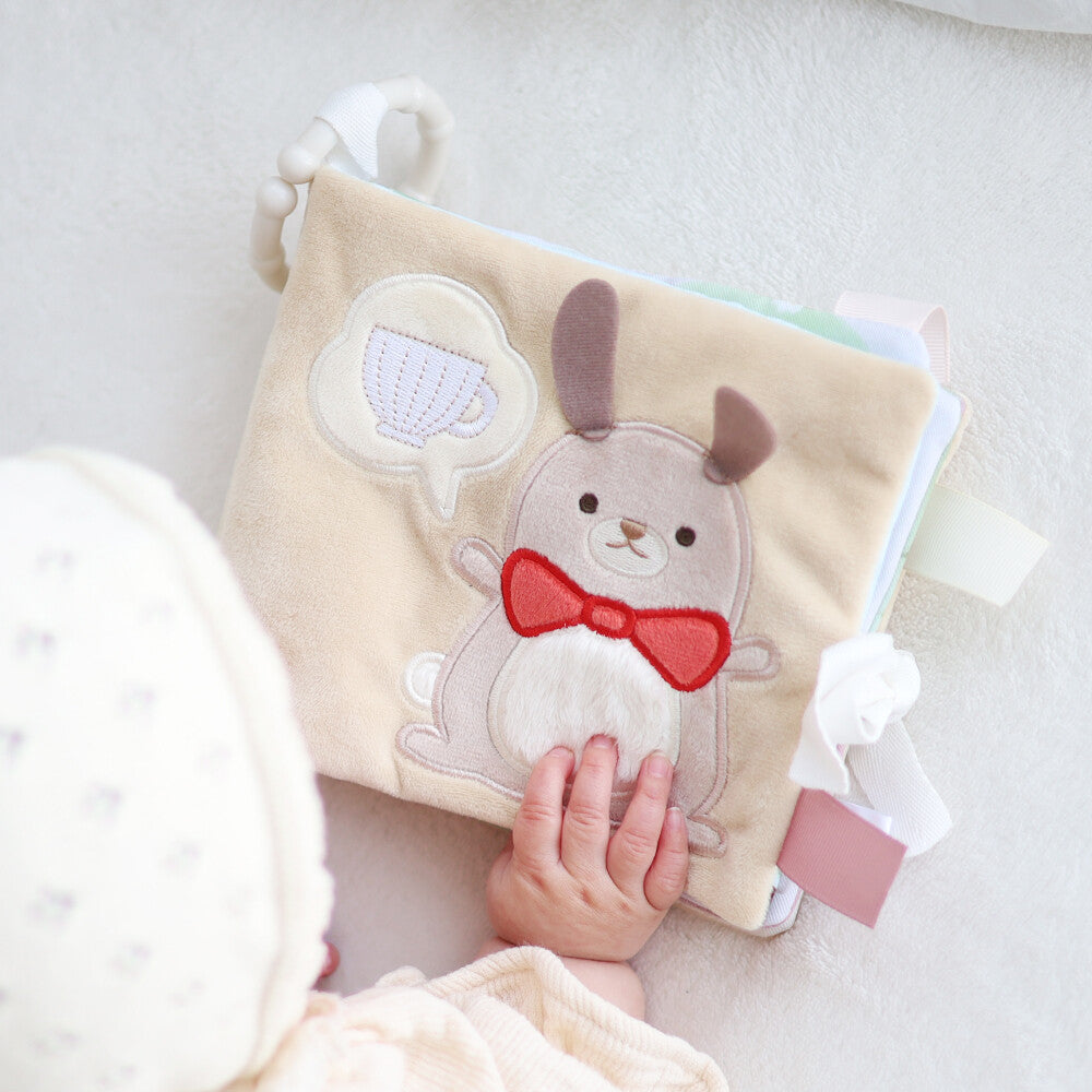 [現貨] 日本直送 Amanoppo 嬰兒森林動物感官互動布書 (兔仔系列) - BB Dressup