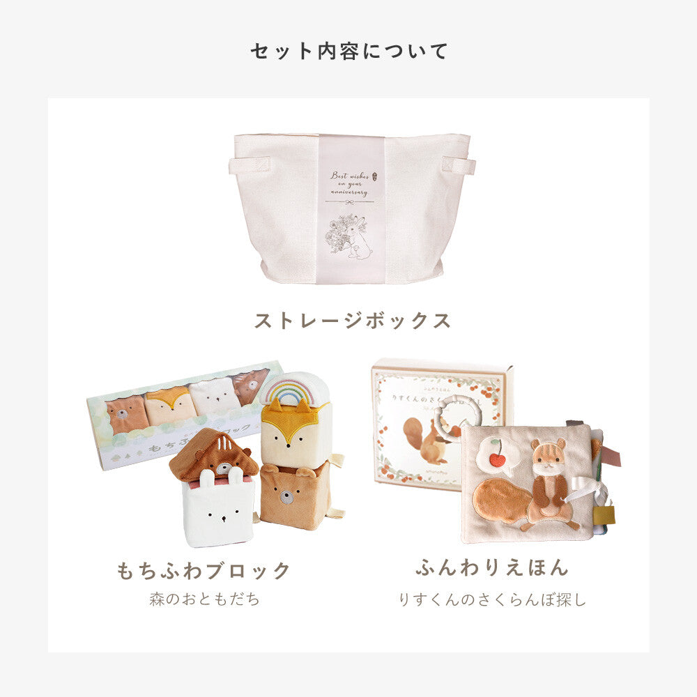 [現貨] 日本直送 Amanoppo 嬰兒布繪本與蓬鬆玩具組合禮物套裝 - BB Dressup