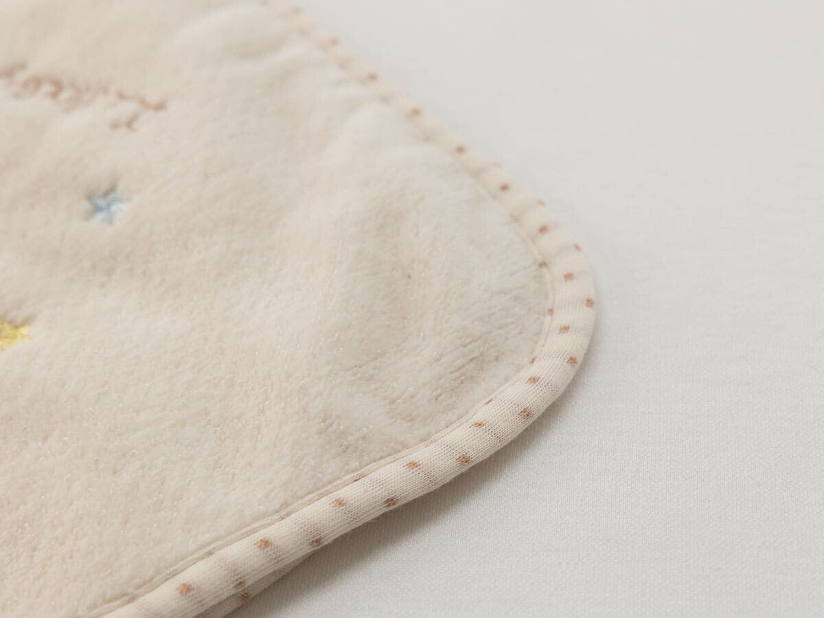 [現貨] 日本製 Amorosa mamma 有機棉嬰兒刺繡羊寶寶散步毯
