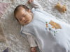 [現貨] 日本製 Amorosa mamma 全棉粉藍色小熊嬰幼兒睡袋/防踢被
