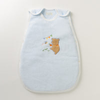[現貨] 日本製 Amorosa mamma 全棉粉藍色小熊嬰幼兒睡袋/防踢被