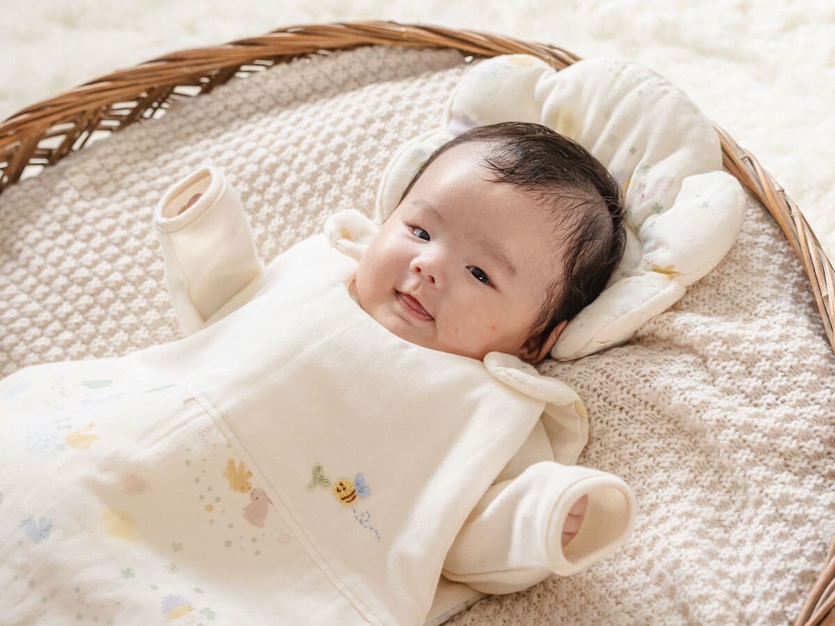 Amorosa Mamma 日本製有機棉夢幻森林圖案嬰兒睡袋特寫