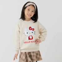 [現貨] 日本直送 Hello Kitty 幼童米色珠片長袖衛衣 (80cm) - BB Dressup