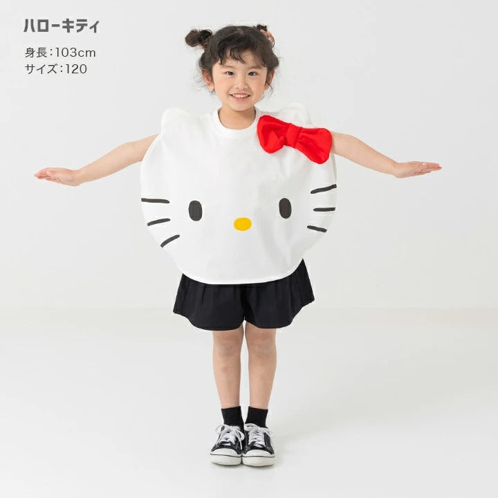 [現貨] 日本直送 Hello Kitty 嬰兒白色100%純棉針織短袖上衣 (90-110cm) - BB Dressup