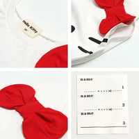 [現貨] 日本直送 Hello Kitty 嬰兒白色100%純棉針織短袖上衣 (90-110cm) - BB Dressup
