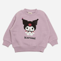 [現貨] 日本直送 Kuromi 幼童粉紫色珠片長袖衛衣 (80-90cm) - BB Dressup