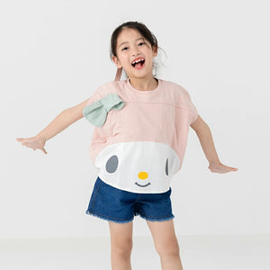 [現貨] 日本直送 Miffy 嬰兒粉紅100%純棉針織短袖上衣 (90-110cm) - BB Dressup