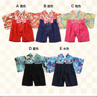 [現貨] 日本直送 Chil2 嬰兒藍色和服造型套裝 (連配飾/襪) (70-90cm) - BB Dressup