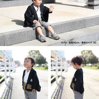 [現貨] 日本直送 Chil2 嬰兒黑色和服造型連身衣/BB衫 (70-80cm) - BB Dressup