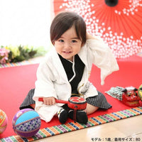 [現貨] 日本直送 Chil2 嬰兒白色和服造型連身衣/BB衫 (70-90cm) - BB Dressup