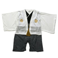 [現貨] 日本直送 Chil2 嬰兒白色和服造型連身衣/BB衫 (70-90cm) - BB Dressup