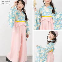 [現貨] 日本直送 Chil2 嬰兒粉紅牡丹圖案和服造型連身衣 (90-100cm) - BB Dressup