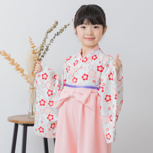 [現貨] 日本直送 Chil2 嬰兒粉紅櫻花圖案和服造型連身衣 (90-100cm) - BB Dressup