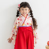 [現貨] 日本直送 Chil2 嬰兒紅色手鞠圖案和服造型連身衣 (90-100cm) - BB Dressup
