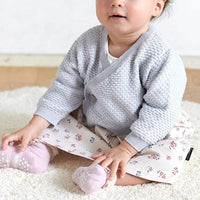 [現貨] 日本直送Combi Mini嬰兒淺藍色針織全棉短身上衣 (50-80cm) - BB Dressup