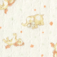[現貨] 日本直送 Combi Mini初生嬰兒100%純棉動物圖案七分袖保暖上衣 (50-70cm) - BB Dressup