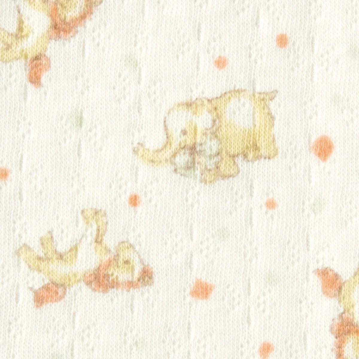 [現貨] 日本直送 Combi Mini初生嬰兒100%純棉動物圖案七分袖保暖上衣 (50-70cm) - BB Dressup