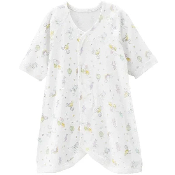 [現貨] 日本直送Combi Mini初生嬰兒100%純棉動物與氣球連身衣 (50-70cm) - BB Dressup
