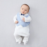[現貨] 日本直送Combi Mini初生嬰兒煲呔造型小背心 (50-60cm) - BB Dressup