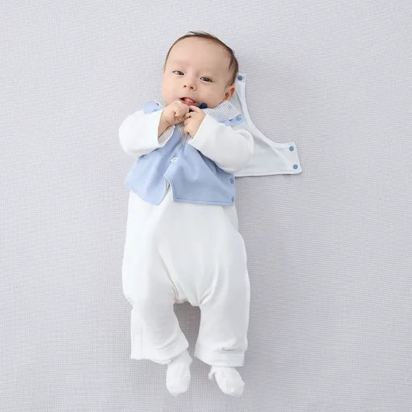 [現貨] 日本直送Combi Mini初生嬰兒煲呔造型小背心 (50-60cm) - BB Dressup