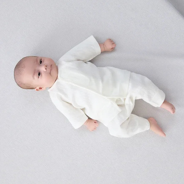 [現貨] 日本直送Combi Mini初生嬰兒針織兩層保暖嬰兒褲 (2條裝) 50-70cm - BB Dressup