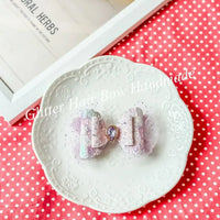 [預購] 香港製造Glitter Hair Bow 薄紗系列頭飾 (共2款) - BB Dressup