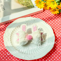 [預購] 香港製造Glitter Hair Bow 小兔頭飾 - BB Dressup