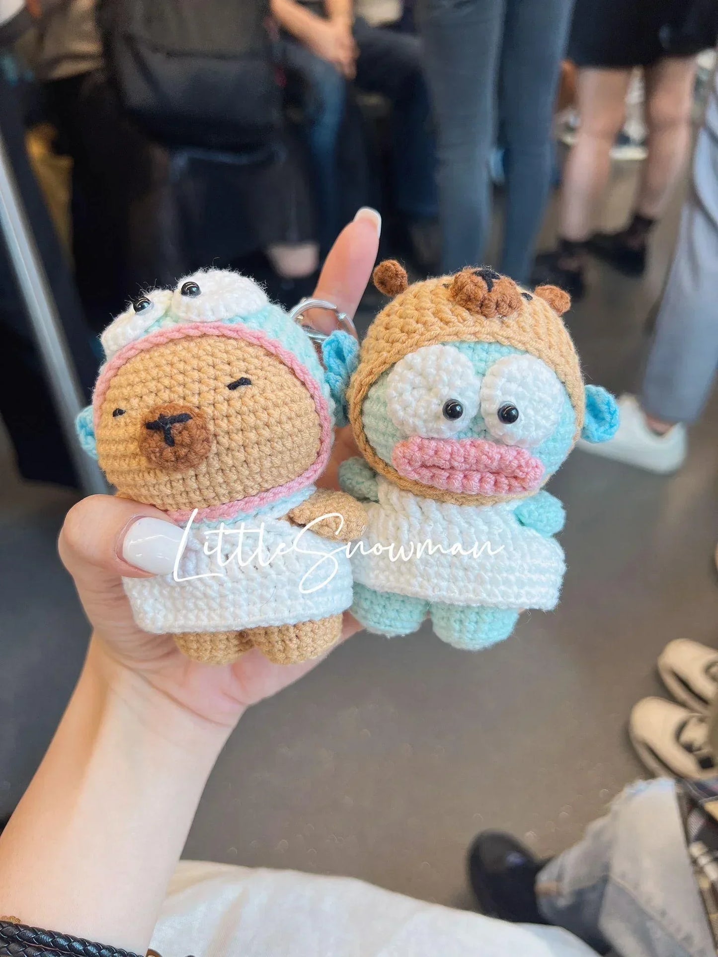 [預購] 香港製造 Littlesnowman Handmade 鈎織小水怪x水豚君公仔 - BB Dressup