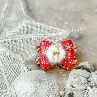 [預購] 香港製造Glitter Hair Bow 聖誕系列頭飾 (共5款) - BB Dressup
