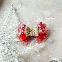 [預購] 香港製造Glitter Hair Bow 聖誕系列頭飾 (共5款) - BB Dressup