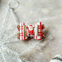 [預購] 香港製造Glitter Hair Bow 聖誕老人頭飾 (共2款) - BB Dressup