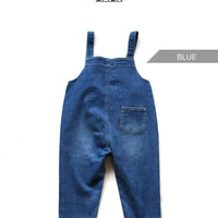 [現貨] 日本直送L.Copeck 嬰兒淺藍色工人褲/吊帶褲 (80cm) - BB Dressup