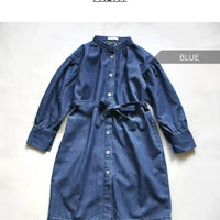 [預購] 日本直送L.Copeck 女童深藍色牛仔連身裙 - BB Dressup