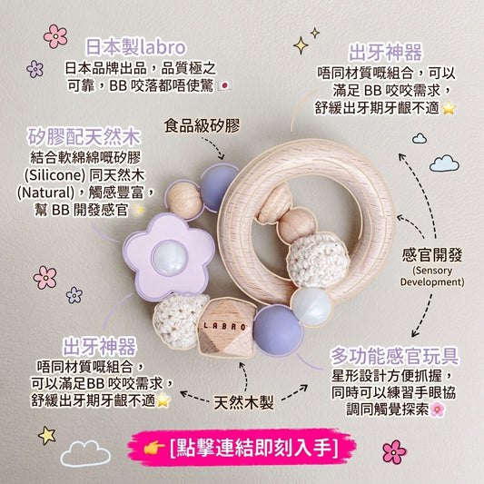 日本製 Labro 嬰兒矽出牙仔玩具