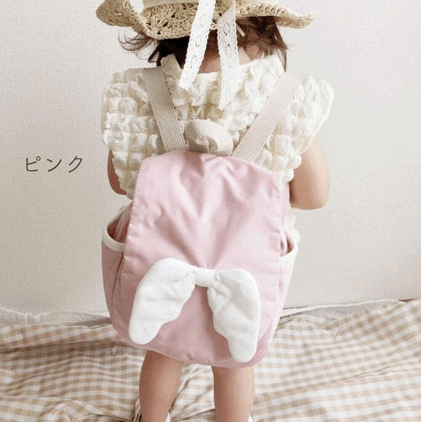 [現貨] 日本製Lien De Famille粉紅色嬰兒天使系列小背包 - BB Dressup