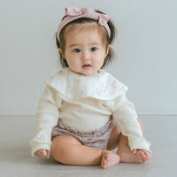 [現貨] 日本製 Lien De Famille鬱金香圓形嬰兒口水肩/圍兜 - BB Dressup