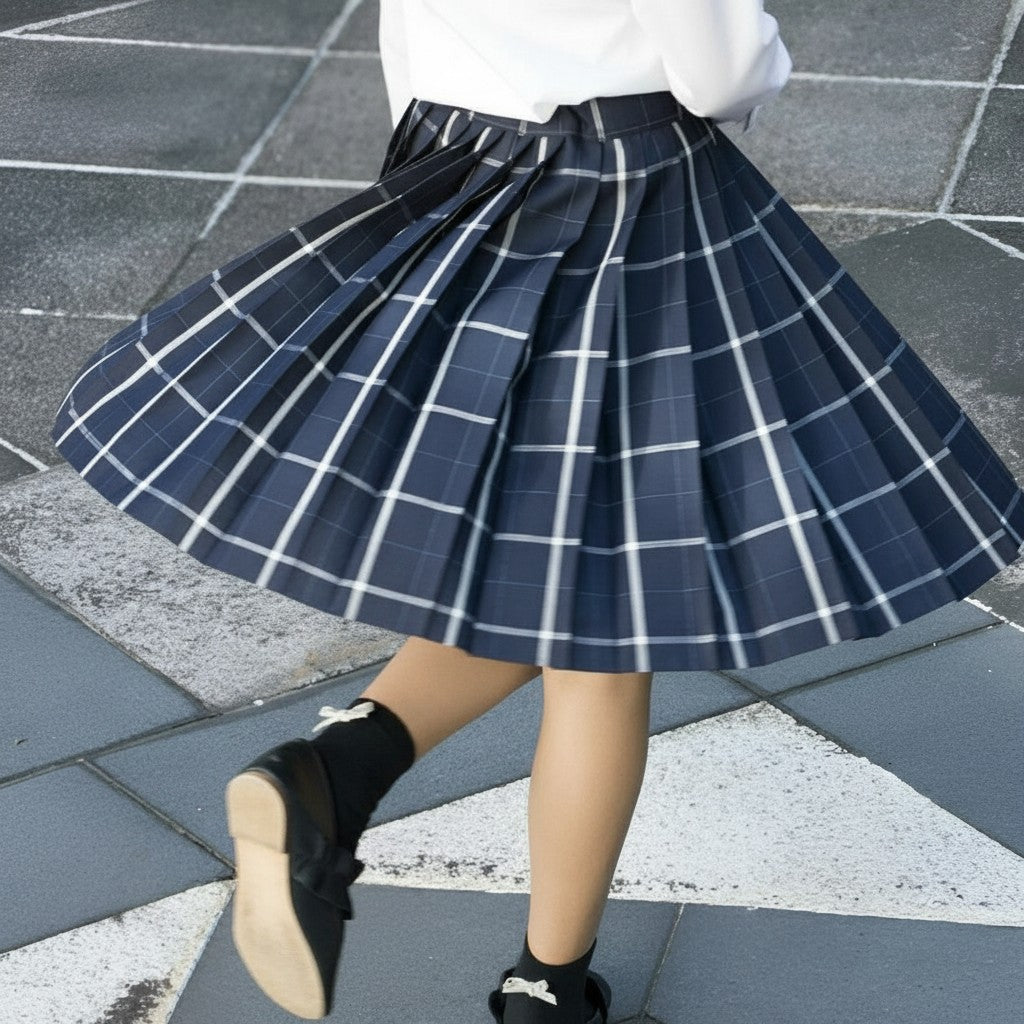 [現貨] 日本製松永株式會社 女童手工編織羊毛百褶裙 (90-130cm) - BB Dressup