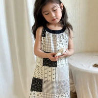 [現貨] 日本直送 Migaro 女童碎花拼砌連身裙 (80-100cm) - BB Dressup