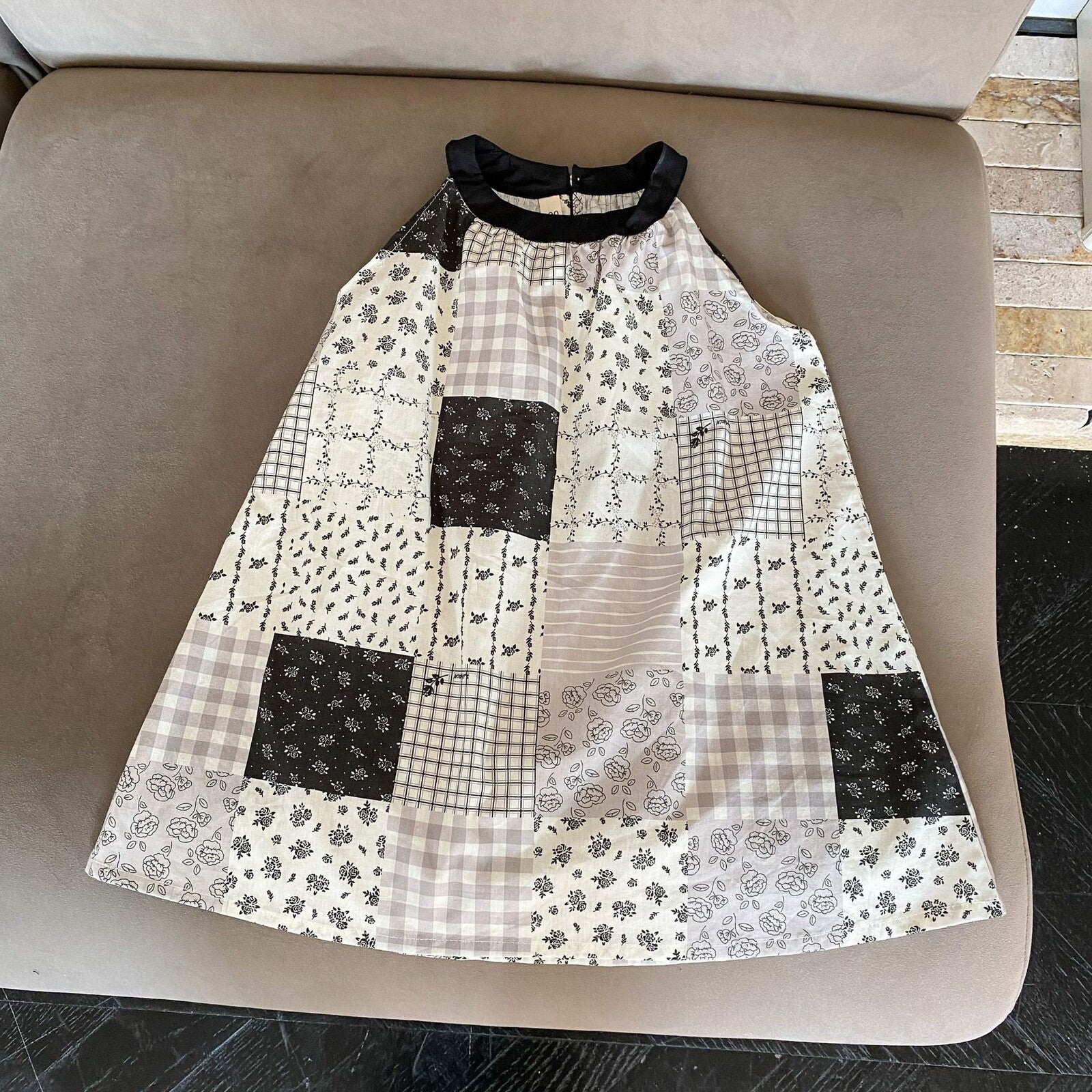 [現貨] 日本直送 Migaro 女童碎花拼砌連身裙 (80-100cm) - BB Dressup