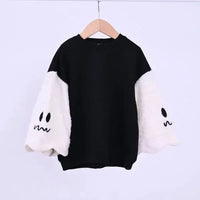[現貨] 日本直送 Nico Hrat 童裝黑色幽靈手袖長袖衛衣 - BB Dressup