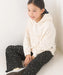 [現貨] 日本直送 OMNES 女童裝白色抓絨帶帽衛衣 (100-130cm) - BB Dressup