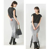 [現貨] 日本直送 OMNES 成人黑色棉質蕾絲無袖恤衫 - BB Dressup