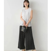 [現貨] 日本直送 OMNES 成人白色棉質蕾絲無袖恤衫 - BB Dressup