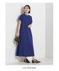 [預購] 日本直送 OMNES 成人藍色清涼物料休閒連身裙 - BB Dressup