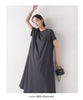 [預購] 日本直送 OMNES 成人炭灰色清涼物料休閒連身裙 - BB Dressup