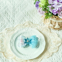 [預購] 香港製造Glitter Hair Bow Elsa愛莎公主頭飾 - BB Dressup