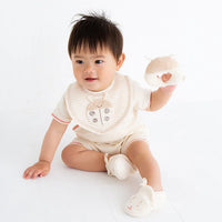 [現貨] 日本製 POMPKINS 100%有機棉白色嬰兒禮物套裝 (PT-1) - BB Dressup